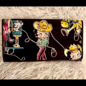 Betty Boop Western Style Tri Fold Wallet